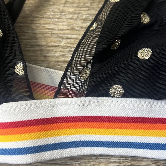 Spiritual Gangster Cosmos Polka Dot Triangle Bra Size Large - Picture 2 of 4